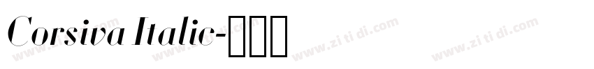 Corsiva Italic字体转换